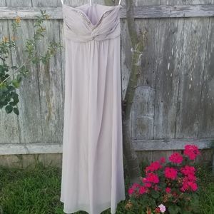 Davids Bridal biscotti dress